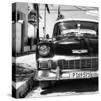 Cuba Fuerte Collection SQ BW - Old Classic Chevrolet-Philippe Hugonnard-Stretched Canvas