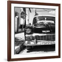 Cuba Fuerte Collection SQ BW - Old Classic Chevrolet-Philippe Hugonnard-Framed Photographic Print