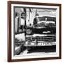 Cuba Fuerte Collection SQ BW - Old Classic Chevrolet-Philippe Hugonnard-Framed Photographic Print