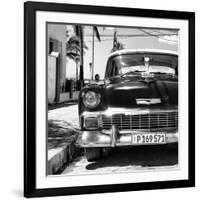 Cuba Fuerte Collection SQ BW - Old Classic Chevrolet-Philippe Hugonnard-Framed Photographic Print