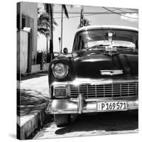 Cuba Fuerte Collection SQ BW - Old Classic Chevrolet-Philippe Hugonnard-Stretched Canvas