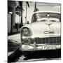 Cuba Fuerte Collection SQ BW - Old Classic Chevy-Philippe Hugonnard-Mounted Photographic Print