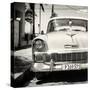 Cuba Fuerte Collection SQ BW - Old Classic Chevy-Philippe Hugonnard-Stretched Canvas