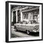 Cuba Fuerte Collection SQ BW - Old Cuban Car III-Philippe Hugonnard-Framed Photographic Print