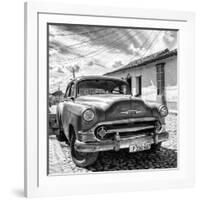 Cuba Fuerte Collection SQ BW - Old Cuban Chevy II-Philippe Hugonnard-Framed Photographic Print