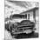 Cuba Fuerte Collection SQ BW - Old Cuban Chevy II-Philippe Hugonnard-Mounted Photographic Print