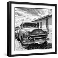 Cuba Fuerte Collection SQ BW - Old Cuban Chevy II-Philippe Hugonnard-Framed Photographic Print