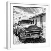 Cuba Fuerte Collection SQ BW - Old Cuban Chevy II-Philippe Hugonnard-Framed Photographic Print