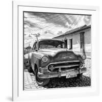 Cuba Fuerte Collection SQ BW - Old Cuban Chevy II-Philippe Hugonnard-Framed Photographic Print