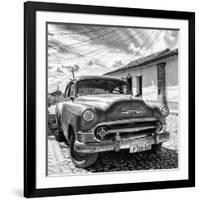 Cuba Fuerte Collection SQ BW - Old Cuban Chevy II-Philippe Hugonnard-Framed Photographic Print