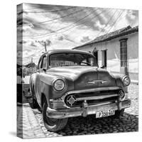 Cuba Fuerte Collection SQ BW - Old Cuban Chevy II-Philippe Hugonnard-Stretched Canvas