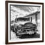 Cuba Fuerte Collection SQ BW - Old Cuban Chevy II-Philippe Hugonnard-Framed Photographic Print