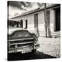 Cuba Fuerte Collection SQ BW - Old Cuban Chevy III-Philippe Hugonnard-Stretched Canvas