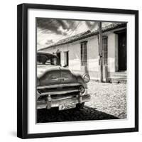 Cuba Fuerte Collection SQ BW - Old Cuban Chevy III-Philippe Hugonnard-Framed Photographic Print