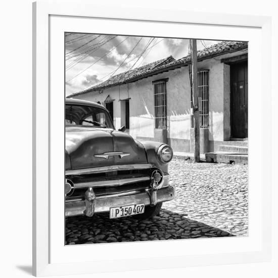 Cuba Fuerte Collection SQ BW - Old Cuban Chevy IV-Philippe Hugonnard-Framed Photographic Print