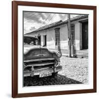 Cuba Fuerte Collection SQ BW - Old Cuban Chevy IV-Philippe Hugonnard-Framed Photographic Print