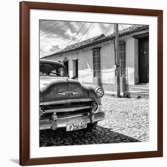 Cuba Fuerte Collection SQ BW - Old Cuban Chevy IV-Philippe Hugonnard-Framed Photographic Print