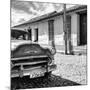 Cuba Fuerte Collection SQ BW - Old Cuban Chevy IV-Philippe Hugonnard-Mounted Photographic Print