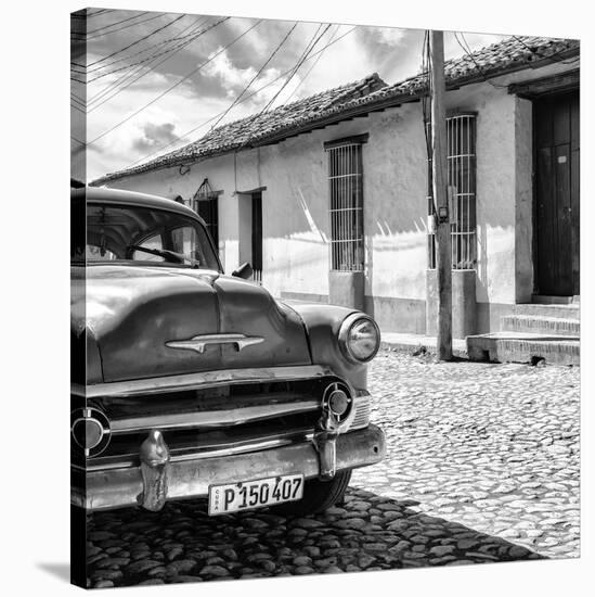 Cuba Fuerte Collection SQ BW - Old Cuban Chevy IV-Philippe Hugonnard-Stretched Canvas