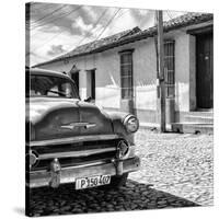 Cuba Fuerte Collection SQ BW - Old Cuban Chevy IV-Philippe Hugonnard-Stretched Canvas