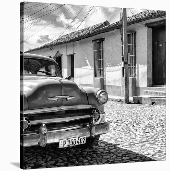 Cuba Fuerte Collection SQ BW - Old Cuban Chevy IV-Philippe Hugonnard-Stretched Canvas