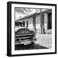 Cuba Fuerte Collection SQ BW - Old Cuban Chevy IV-Philippe Hugonnard-Framed Photographic Print