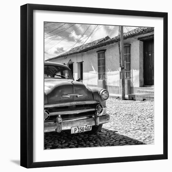 Cuba Fuerte Collection SQ BW - Old Cuban Chevy IV-Philippe Hugonnard-Framed Photographic Print