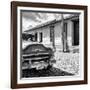 Cuba Fuerte Collection SQ BW - Old Cuban Chevy IV-Philippe Hugonnard-Framed Premium Photographic Print