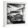 Cuba Fuerte Collection SQ BW - Old Cuban Chevy-Philippe Hugonnard-Framed Photographic Print