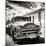 Cuba Fuerte Collection SQ BW - Old Cuban Chevy-Philippe Hugonnard-Mounted Photographic Print