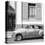 Cuba Fuerte Collection SQ BW - Old Taxi II-Philippe Hugonnard-Stretched Canvas