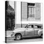 Cuba Fuerte Collection SQ BW - Old Taxi II-Philippe Hugonnard-Stretched Canvas