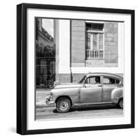Cuba Fuerte Collection SQ BW - Old Taxi II-Philippe Hugonnard-Framed Photographic Print