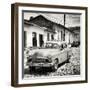 Cuba Fuerte Collection SQ BW - Old Taxi in Trinidad-Philippe Hugonnard-Framed Photographic Print