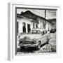 Cuba Fuerte Collection SQ BW - Old Taxi in Trinidad-Philippe Hugonnard-Framed Photographic Print