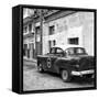 Cuba Fuerte Collection SQ BW - Old Taxi Pontiac 1953-Philippe Hugonnard-Framed Stretched Canvas