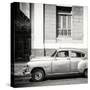 Cuba Fuerte Collection SQ BW - Old Taxi-Philippe Hugonnard-Stretched Canvas