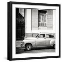 Cuba Fuerte Collection SQ BW - Old Taxi-Philippe Hugonnard-Framed Photographic Print