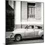 Cuba Fuerte Collection SQ BW - Old Taxi-Philippe Hugonnard-Mounted Photographic Print