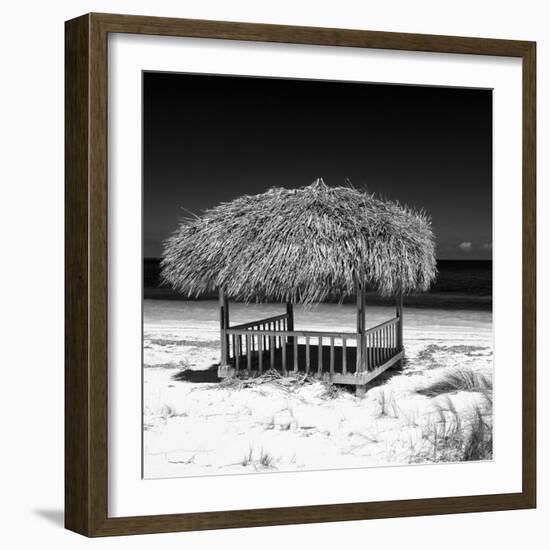 Cuba Fuerte Collection SQ BW - Paradise Beach-Philippe Hugonnard-Framed Photographic Print