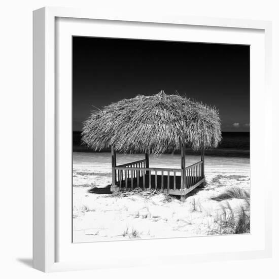 Cuba Fuerte Collection SQ BW - Paradise Beach-Philippe Hugonnard-Framed Photographic Print