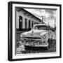 Cuba Fuerte Collection SQ BW - Plymouth Classic Car II-Philippe Hugonnard-Framed Photographic Print