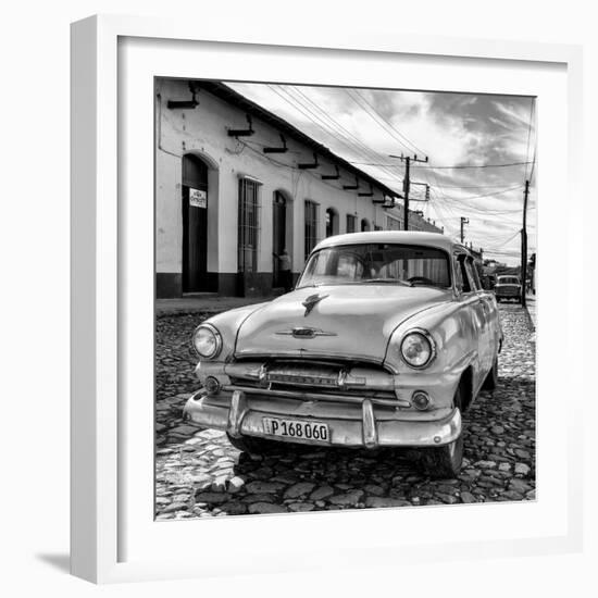 Cuba Fuerte Collection SQ BW - Plymouth Classic Car II-Philippe Hugonnard-Framed Photographic Print