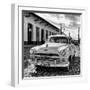 Cuba Fuerte Collection SQ BW - Plymouth Classic Car II-Philippe Hugonnard-Framed Photographic Print