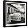 Cuba Fuerte Collection SQ BW - Plymouth Classic Car-Philippe Hugonnard-Framed Photographic Print