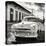 Cuba Fuerte Collection SQ BW - Plymouth Classic Car-Philippe Hugonnard-Stretched Canvas