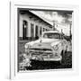 Cuba Fuerte Collection SQ BW - Plymouth Classic Car-Philippe Hugonnard-Framed Photographic Print