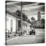 Cuba Fuerte Collection SQ BW - Quiet Street in Trinidad-Philippe Hugonnard-Stretched Canvas