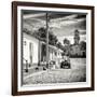 Cuba Fuerte Collection SQ BW - Quiet Street in Trinidad-Philippe Hugonnard-Framed Photographic Print