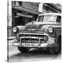 Cuba Fuerte Collection SQ BW - Retro Car in Havana-Philippe Hugonnard-Stretched Canvas